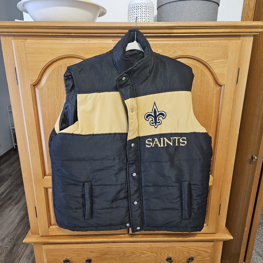 NFL New Orleans Saints Puffer Vest - New With Tags!